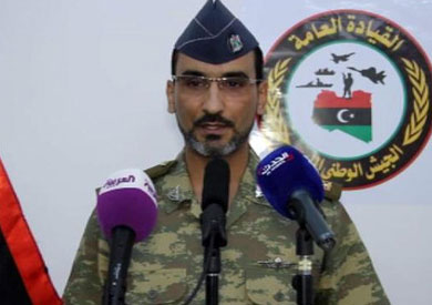 المتحدث باسم الجيش الليبي الرائد محمد حجازي